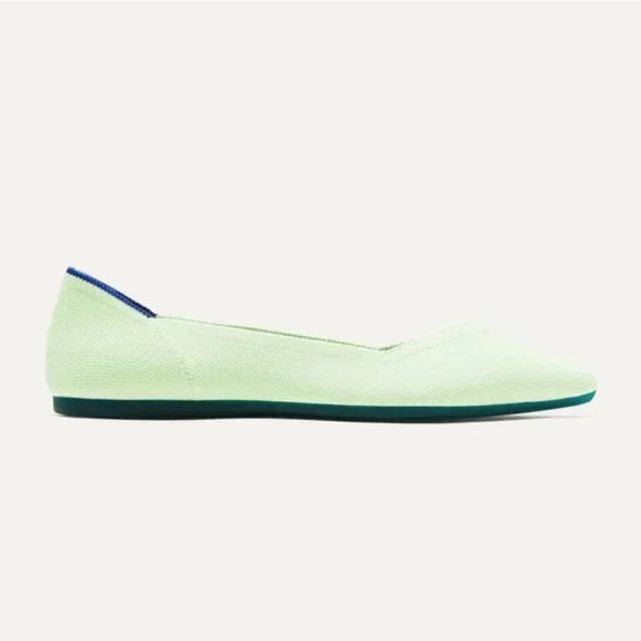 NIB Rothy's The Point Shoes in Sour Apple (SIZES 7 + 7.5) NWT / NIB